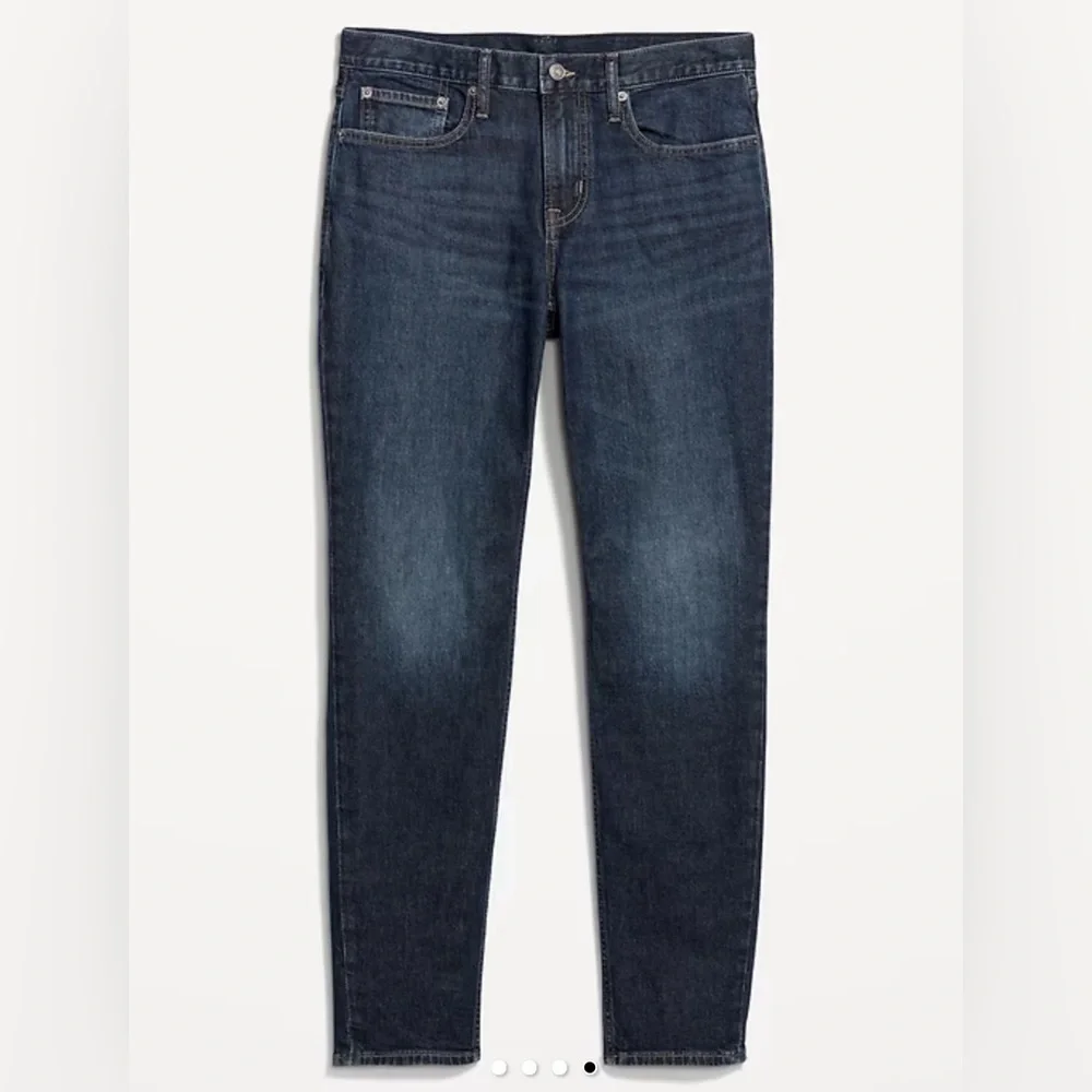 Old Navy Men's Dark Blue Slim Athletic Taper Jeans